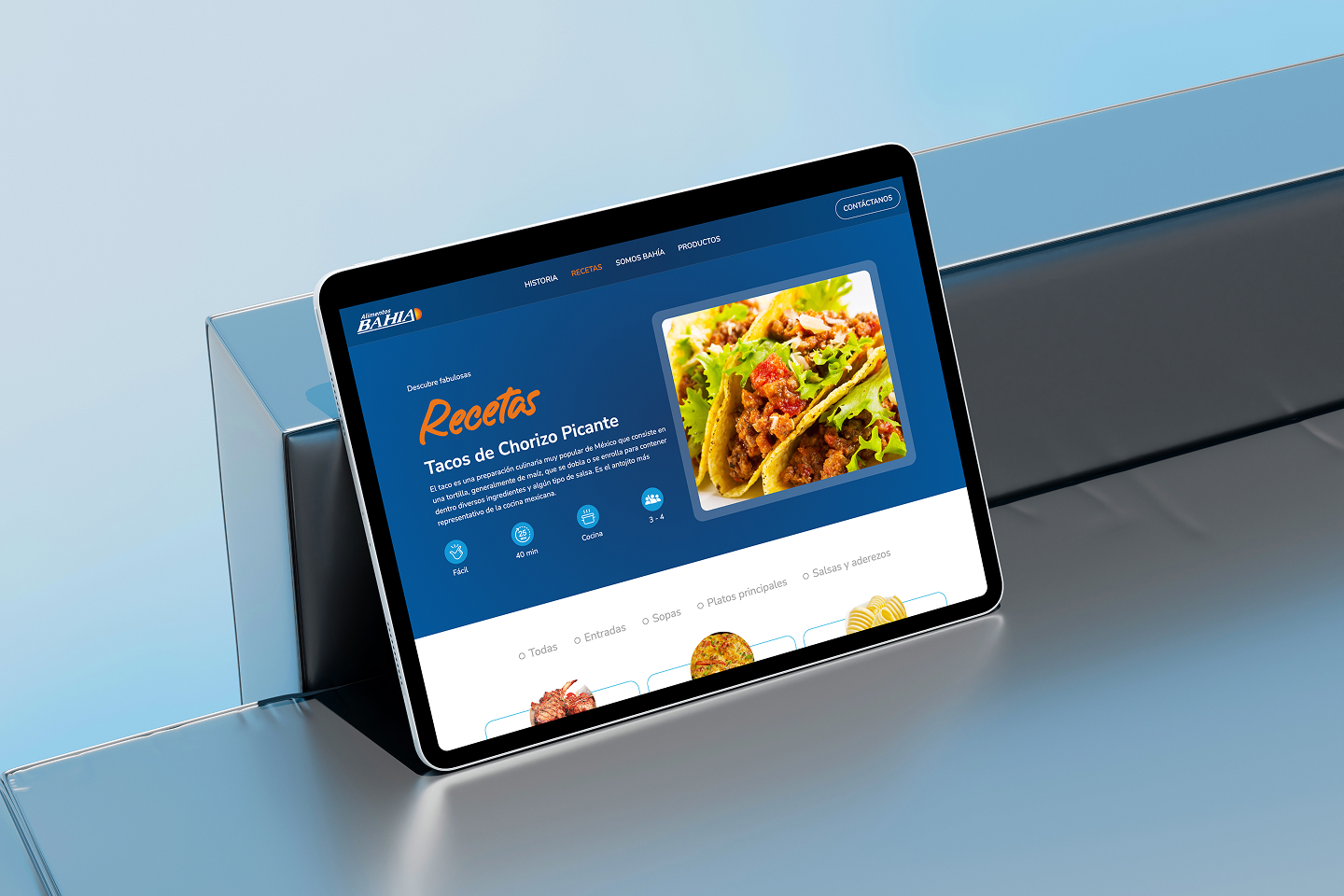 Alimentos Bahía, Recetas